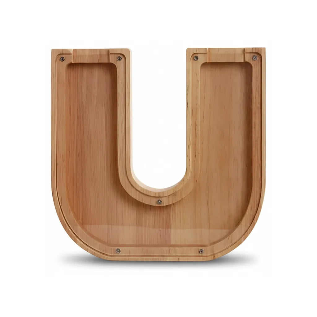 Tirelire Lettre en Bois