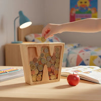 Tirelire Lettre en Bois