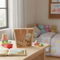 Tirelire Lettre en Bois