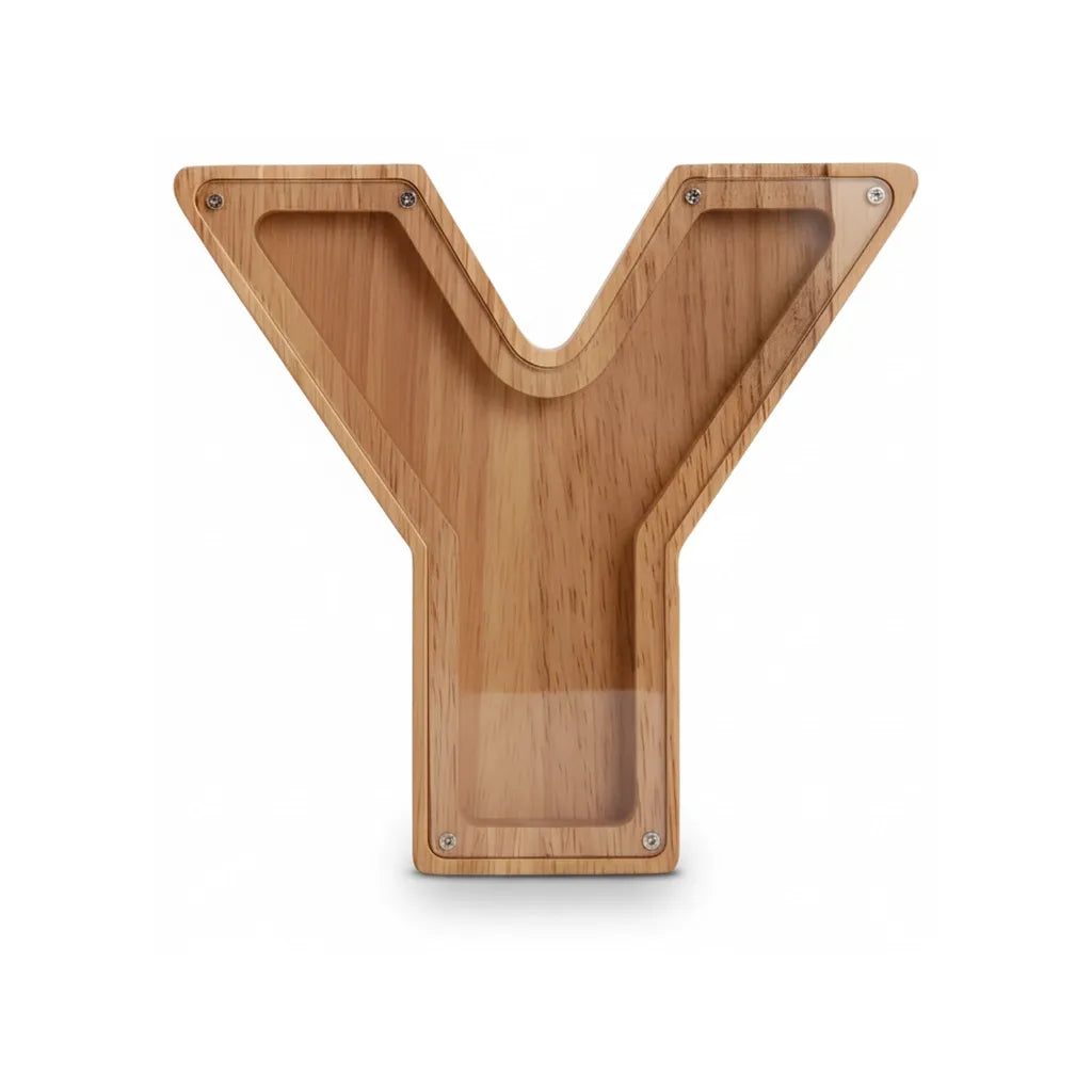 Tirelire Lettre en Bois