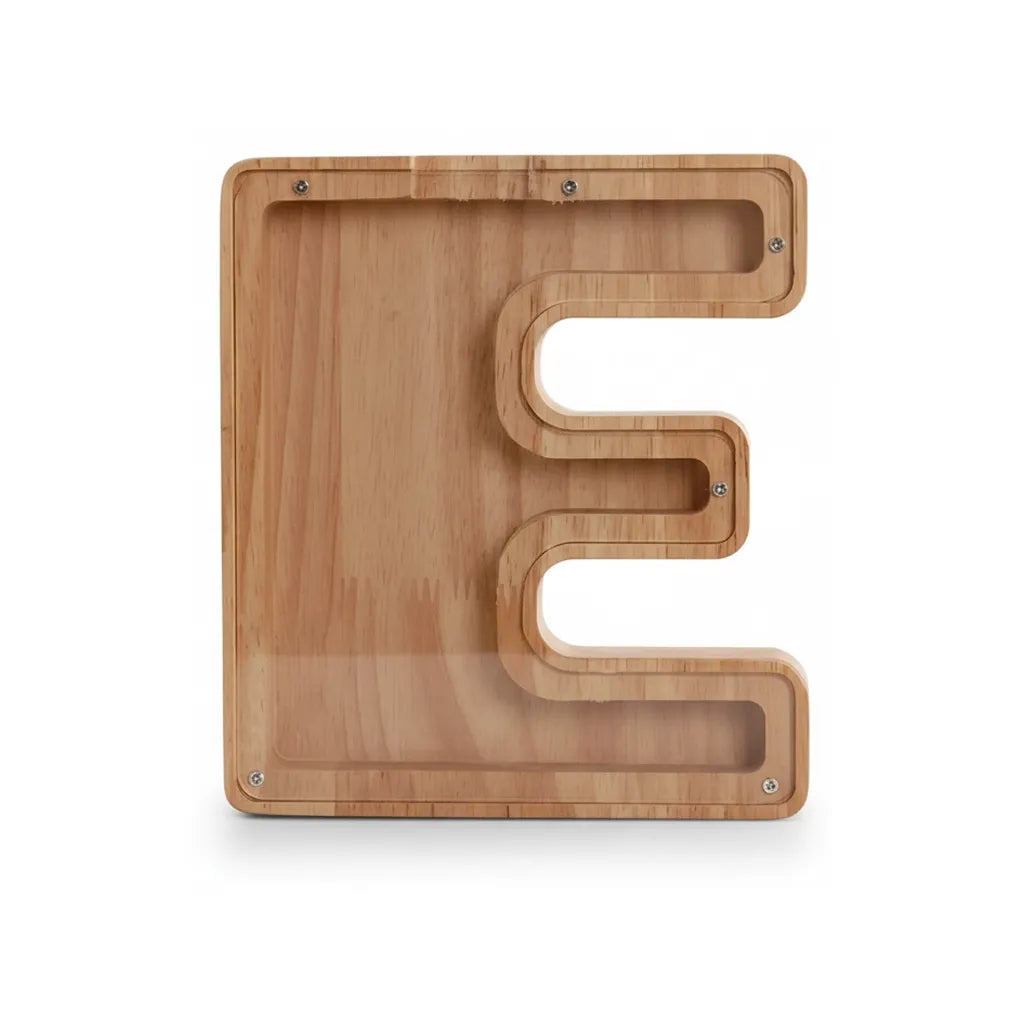 Tirelire Lettre en Bois