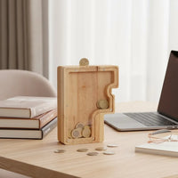 Tirelire Lettre en Bois