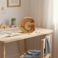 Tirelire Lettre en Bois