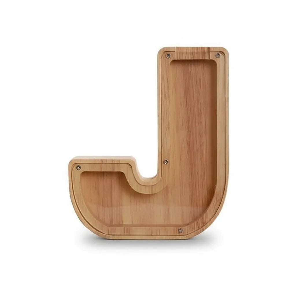 Tirelire Lettre en Bois