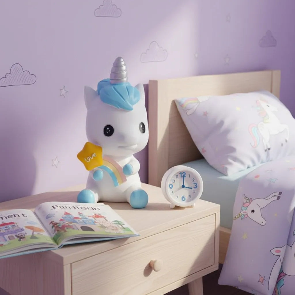 Tirelire Licorne Blanche