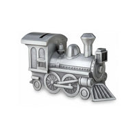 Tirelire Locomotive Métal Argenté