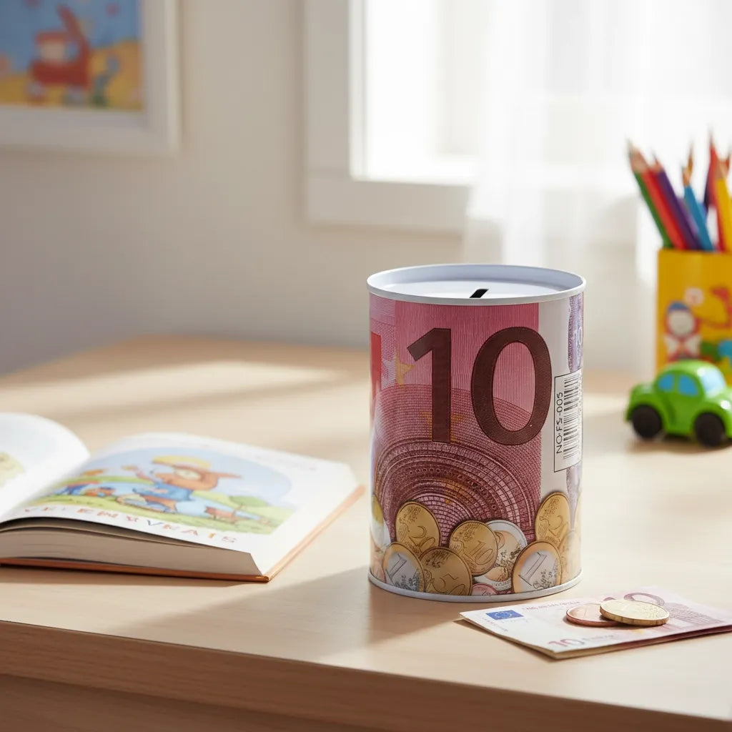 Tirelire Métal Euros