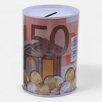 Tirelire Métal Euros