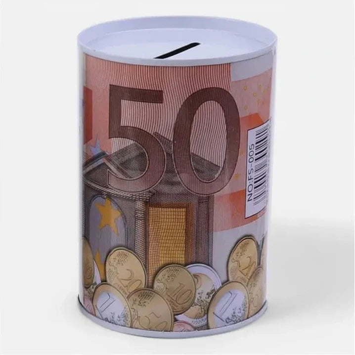 Tirelire Métal Euros