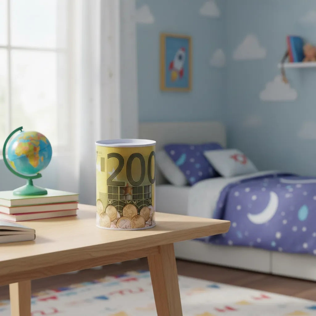 Tirelire Métal Euros