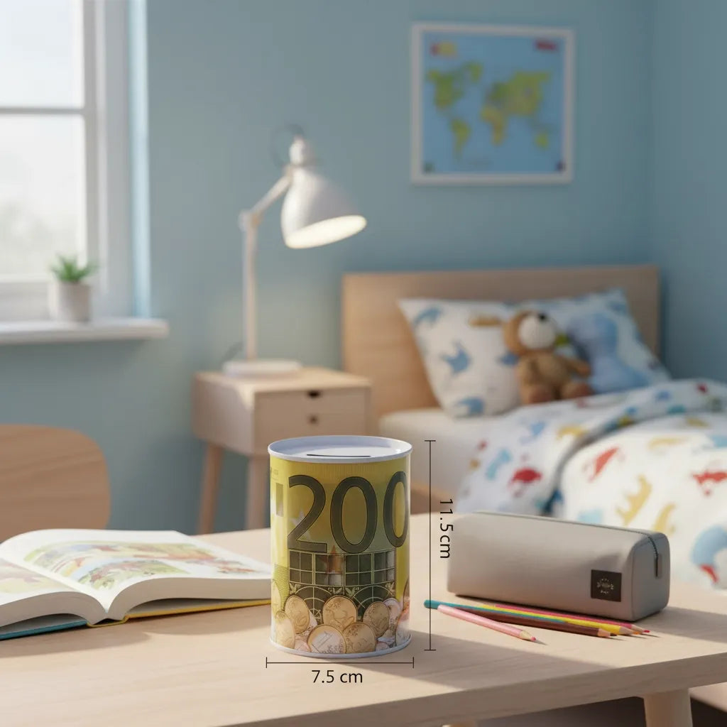 Tirelire Métal Euros