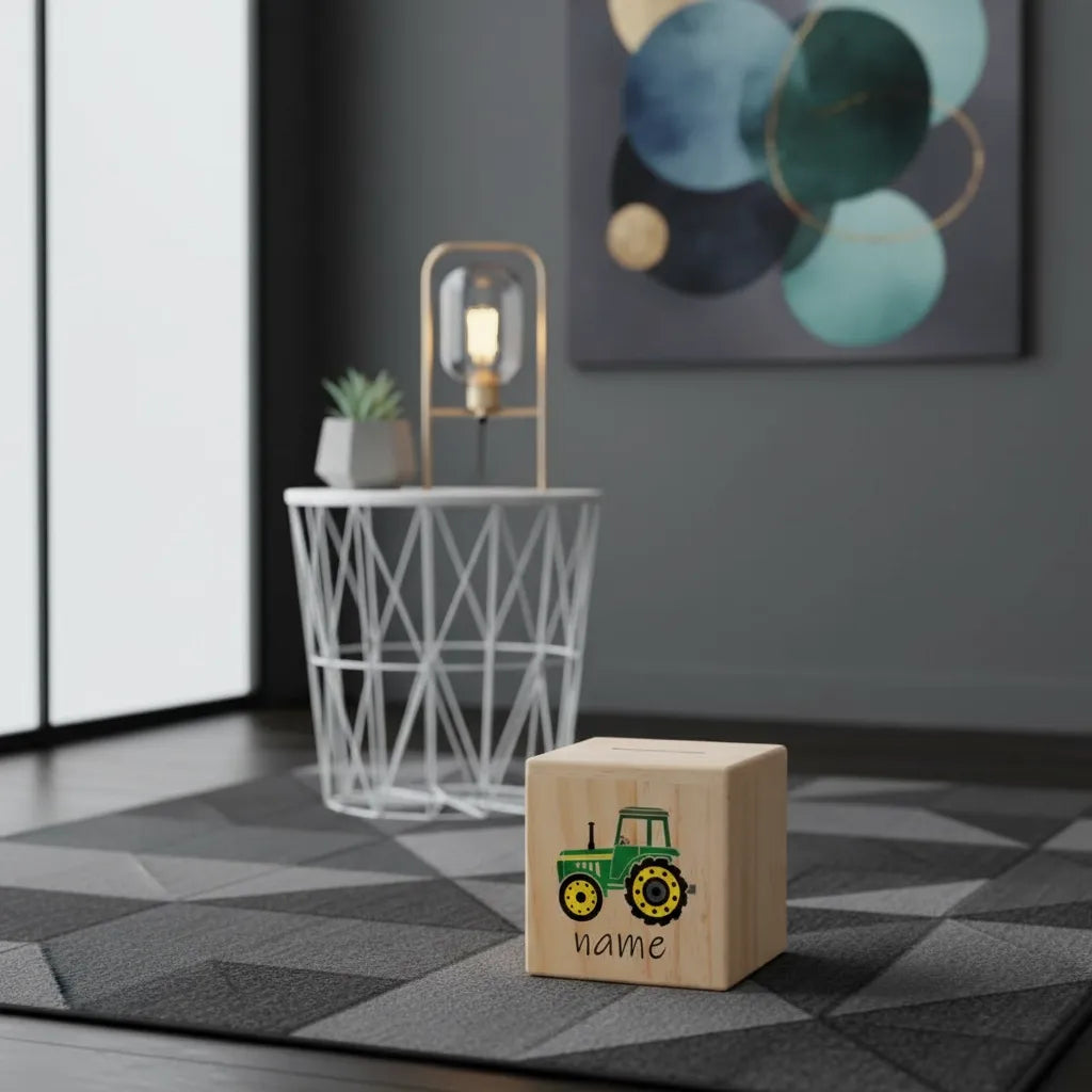 Tirelire Personnalisée Garçon en Bois