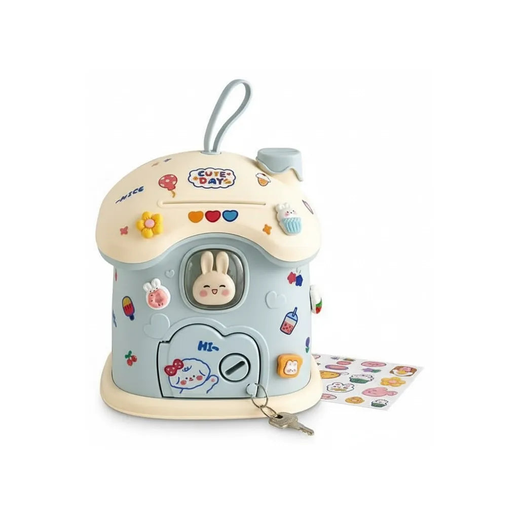 Tirelire Personnalisée Maison Lapin