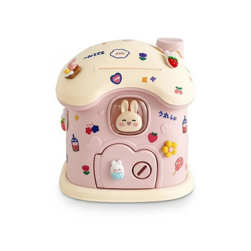 Tirelire Personnalisée Maison Lapin