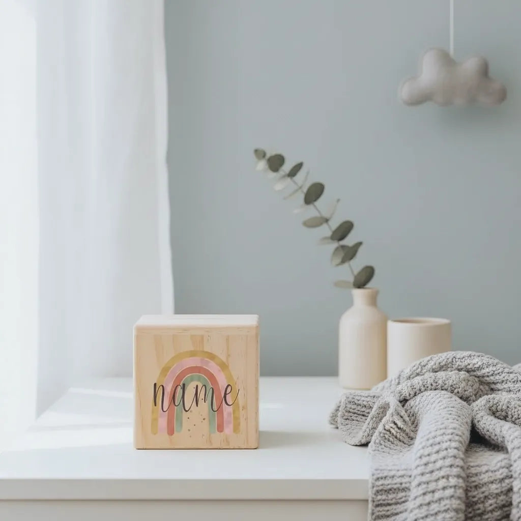Tirelire Personnalisée pour Fille en Bois
