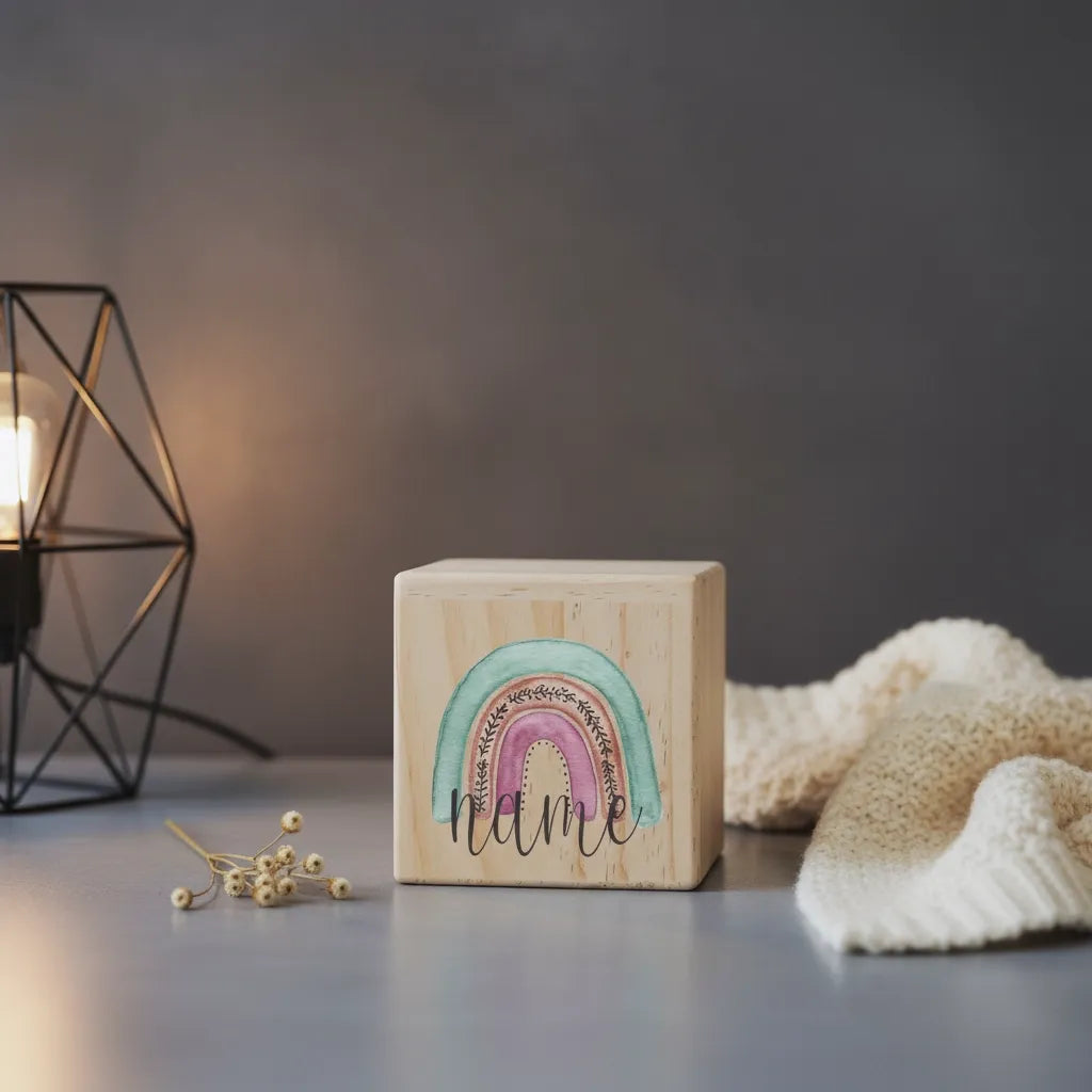 Tirelire Personnalisée pour Fille en Bois
