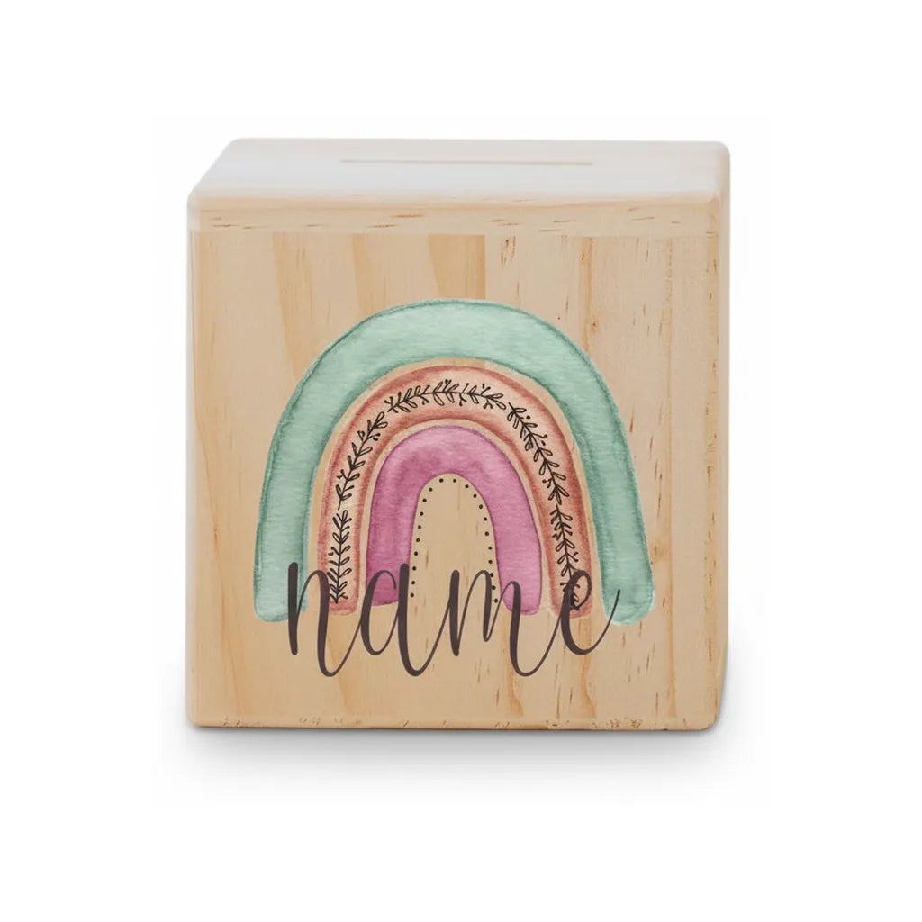 Tirelire Personnalisée pour Fille en Bois