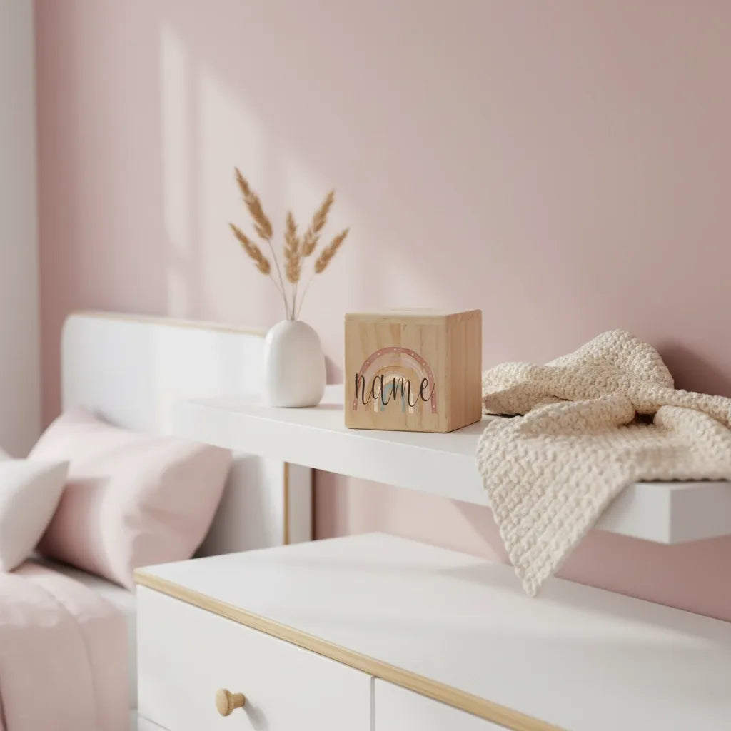 Tirelire Personnalisée pour Fille en Bois