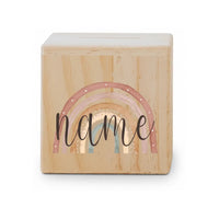 Tirelire Personnalisée pour Fille en Bois