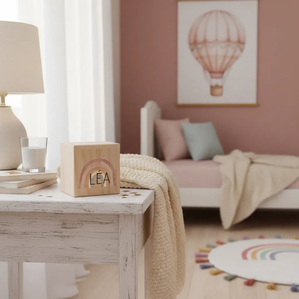 Tirelire Personnalisée pour Fille en Bois