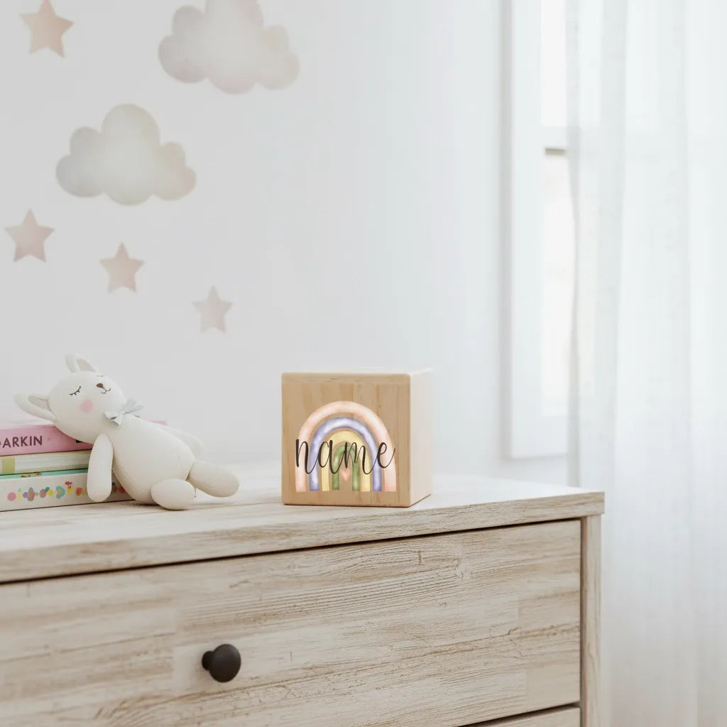 Tirelire Personnalisée pour Fille en Bois