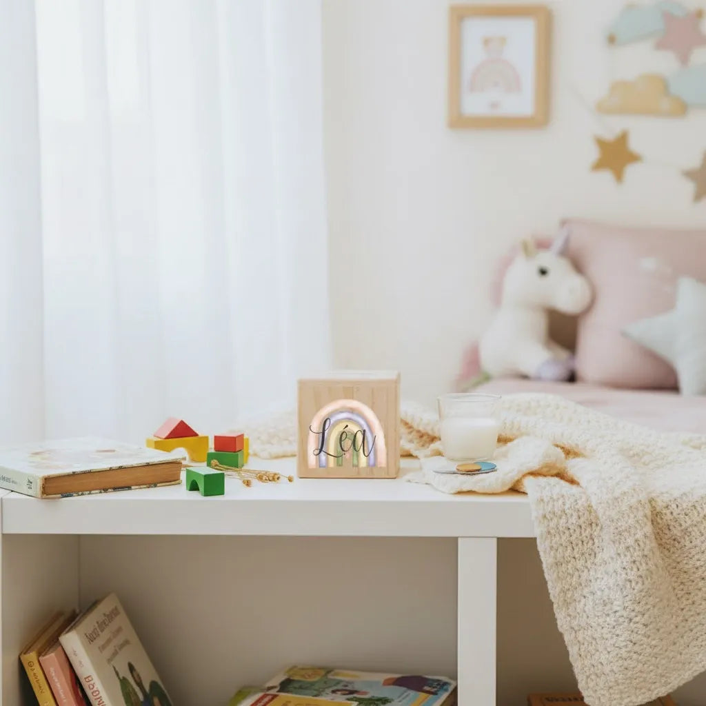 Tirelire Personnalisée pour Fille en Bois