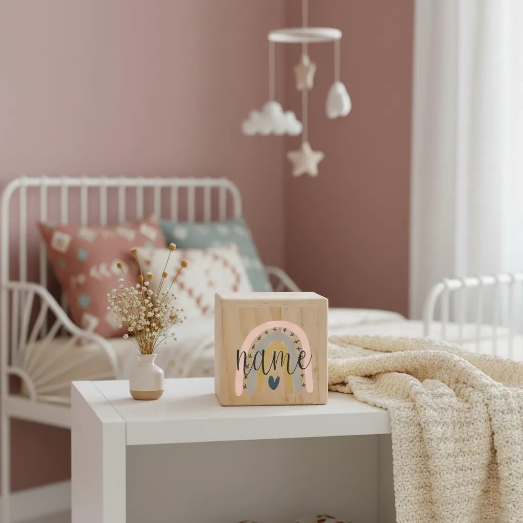 Tirelire Personnalisée pour Fille en Bois