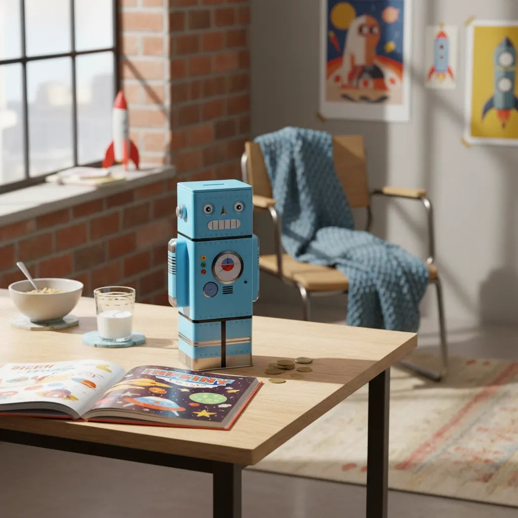 Tirelire Robot en Métal
